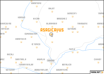 map of Aşağıçavuş