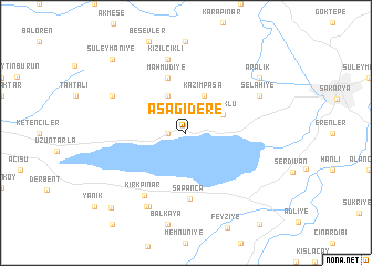 map of Aşağıdere