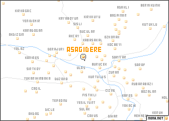 map of Aşağıdere