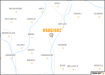 map of Aşağısaz