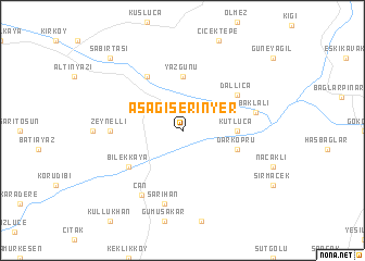 map of Aşağıserinyer