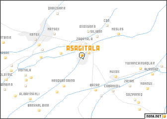 map of Aşağı Tala