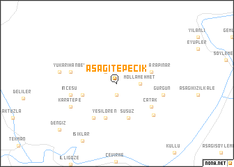 map of Aşağıtepecik