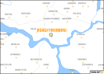 map of Aşağıyakabaşı