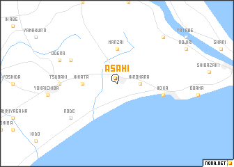 map of Asahi