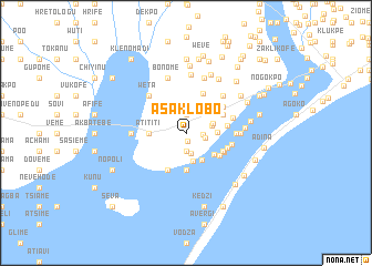 map of Asaklobo