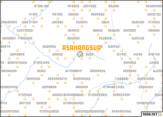 map of Asamangsua