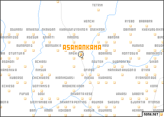 map of Asamankama