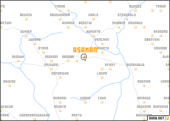 map of Asaman