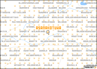 map of Asanakotuwa