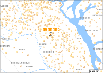 map of Āsa Nand