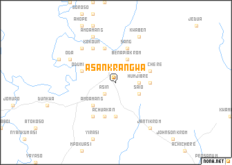 map of Asankrangwa