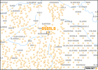 map of Asanla