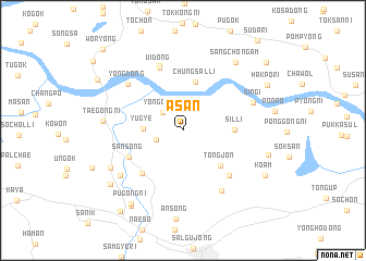 map of Asan