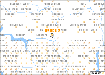 map of Āsāpur