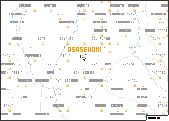 map of Asasewomi