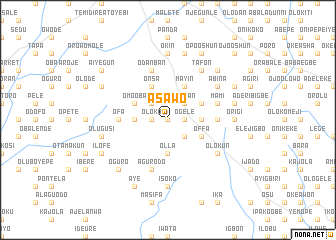 map of Asawo