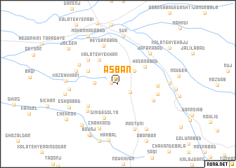 map of Asbān