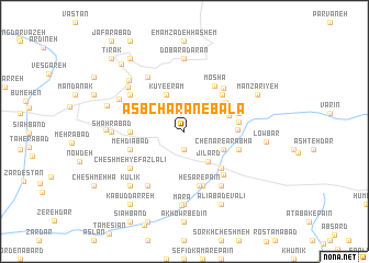 map of Asb Charān-e Bālā