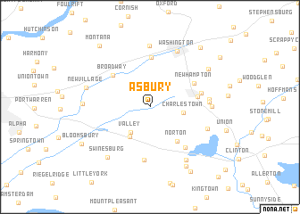 map of Asbury