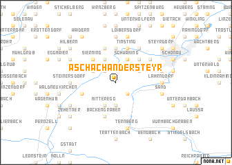 map of Aschach an der Steyr