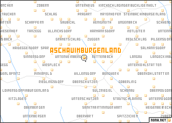 map of Aschau im Burgenland