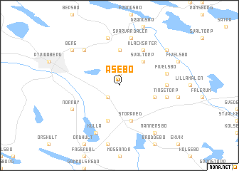 map of Åsebo