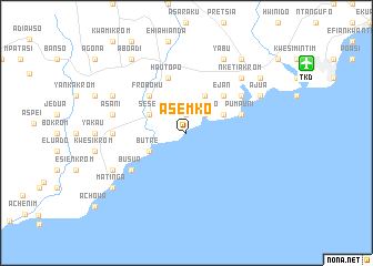map of Asemko