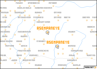 map of Asempaneye