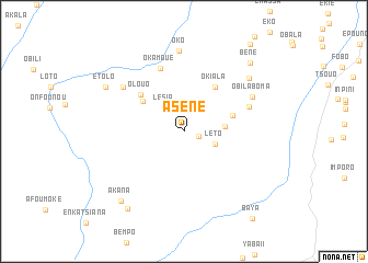 map of Aséné