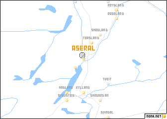 map of Åseral