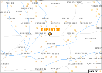 map of Asfestān