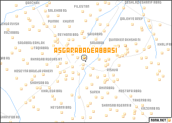 map of ‘Asgarābād-e ‘Abbāsī