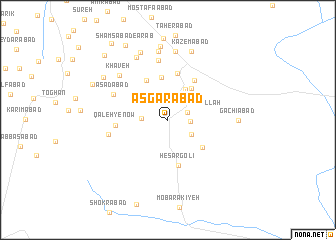 map of ‘Asgarābād