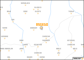 map of Āsgedo