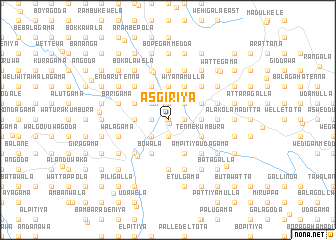 map of Asgiriya