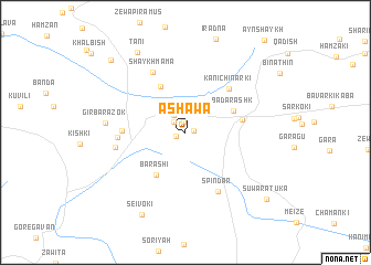 map of Āshāwā