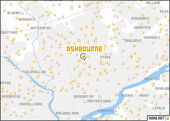 map of Ashbourne