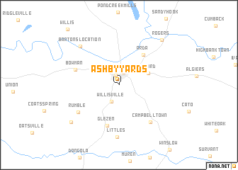 map of Ashby Yards