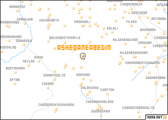 map of ‘Āsheqān-e ‘Ābedīn