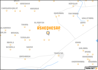 map of ‘Āsheq Ḩeşār