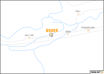 map of Asher