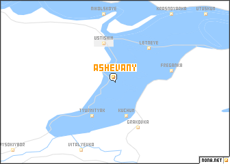 map of Ashevany