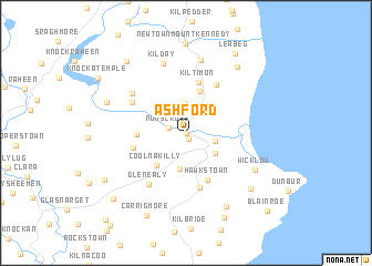 map of Ashford