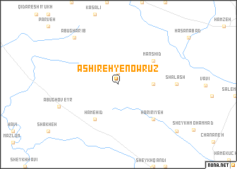 map of ‘Ashīreh-ye Nowrūz