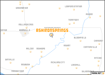 map of Ash Iron Springs