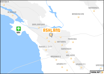 map of Ashland