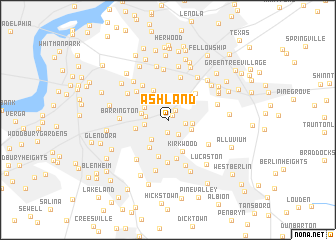 map of Ashland