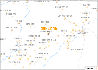 map of Ashland