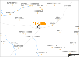 map of Ashland